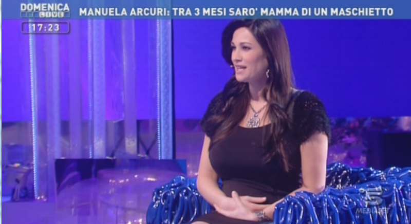 Manuela Arcuri a Domenica live